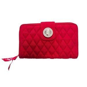 Vera Bradley Red Quilted Wallet GUC
